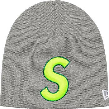 Supreme New Era® S Logo Beanie Hats Grey | SG440SO