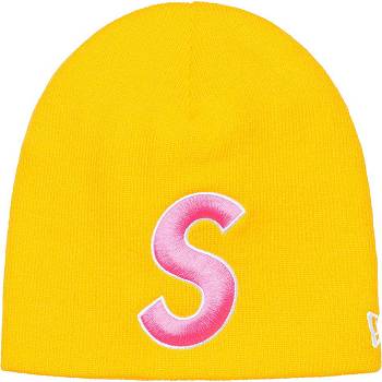 Supreme New Era® S Logo Beanie Hats Yellow | SG438PQ