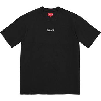 Supreme Oval Logo S/S Top Sweaters Black | SG254IS