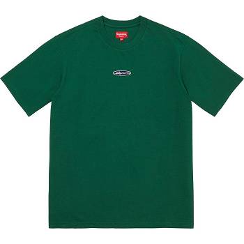 Supreme Oval Logo S/S Top Sweaters Green | SG255OR