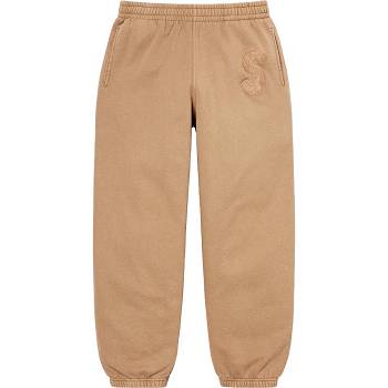 Supreme Overdyed S Logo Sweatpant Pants Brown | SG186KI