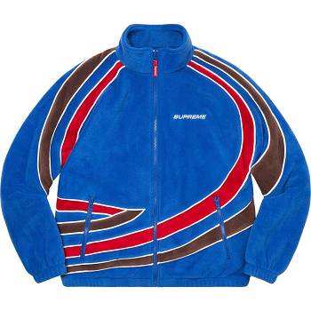 Supreme Racing Fleece Jackets Blue | SG148YU