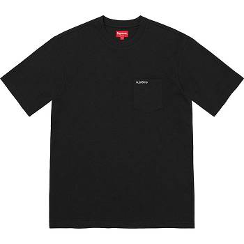 Supreme S/S Pocket Tee Sweaters Black | SG271NB