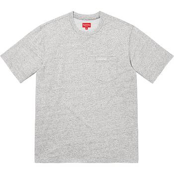 Supreme S/S Pocket Tee Sweaters Grey | SG272MA