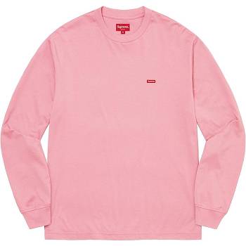 Supreme Small Box L/S Tee Sweaters Pink | SG247QZ