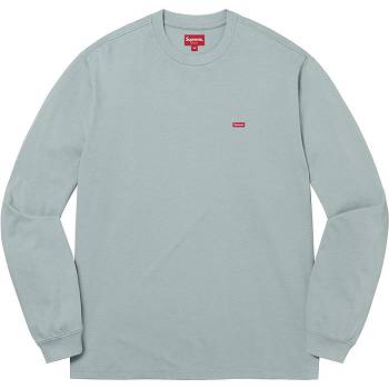 Supreme Small Box L/S Tee Sweaters Turquoise | SG246MA