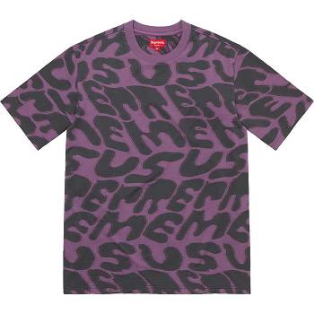 Supreme Stacked Intarsia S/S Top Sweaters Purple | SG282PQ