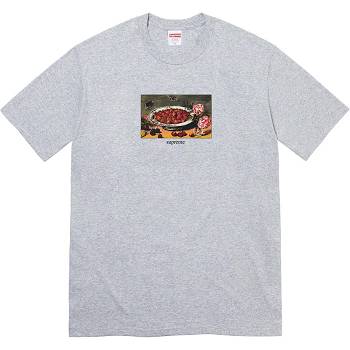 Supreme Strawberries Tee T Shirts Grey | SG342KI