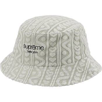 Supreme Terry Pattern Crusher Hats Grey | SG451VD