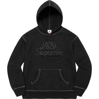 Supreme Timberland® Hooded Sweatshirts Black | SG290KI