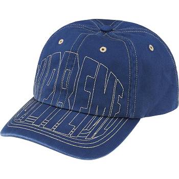 Supreme Visor Stitch 6-Panel Hats Navy | SG465AP