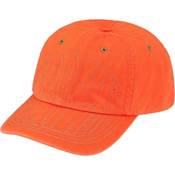 Supreme Visor Stitch 6-Panel Hats Orange | SG464PQ