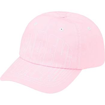 Supreme Visor Stitch 6-Panel Hats Pink | SG466SO