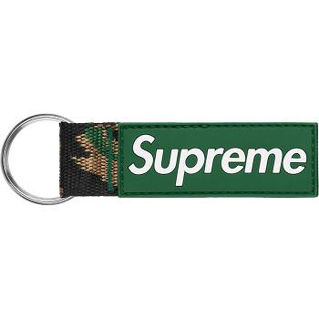 Supreme Webbing Keychain Accessories Green | SG407TV