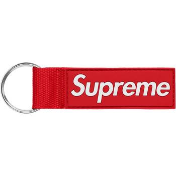 Supreme Webbing Keychain Accessories Red | SG408YU