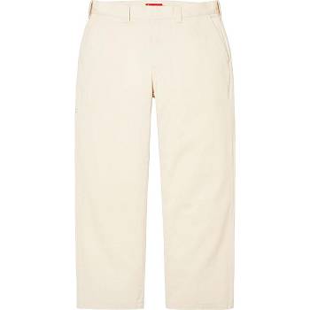 Supreme Work Pant Pants White | SG169QZ