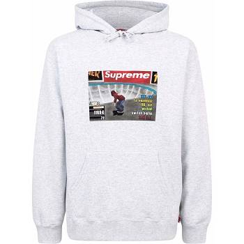 Supreme X Thrasher Logo Print “FW21” Hoodie Grey | SG136ZG